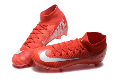 Nike Air Zoom Mercurial Superfly 10 Elite FG Firm Ground Soccer Cleats - Red/White