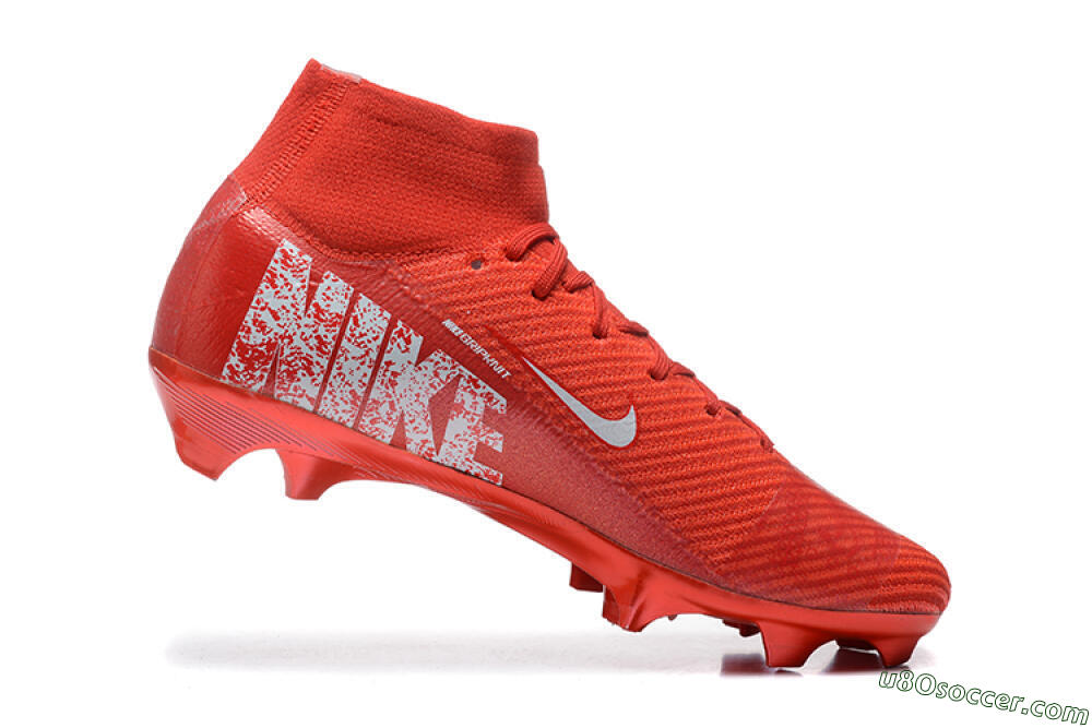 Nike Air Zoom Mercurial Superfly 10 Elite FG Firm Ground Soccer Cleats - Red/White 7
