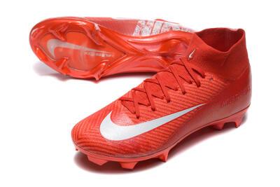 Nike Air Zoom Mercurial Superfly 10 Elite FG Firm Ground Soccer Cleats - Red/White