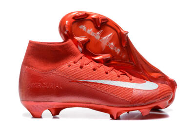 Nike Air Zoom Mercurial Superfly 10 Elite FG Firm Ground Soccer Cleats - Red/White