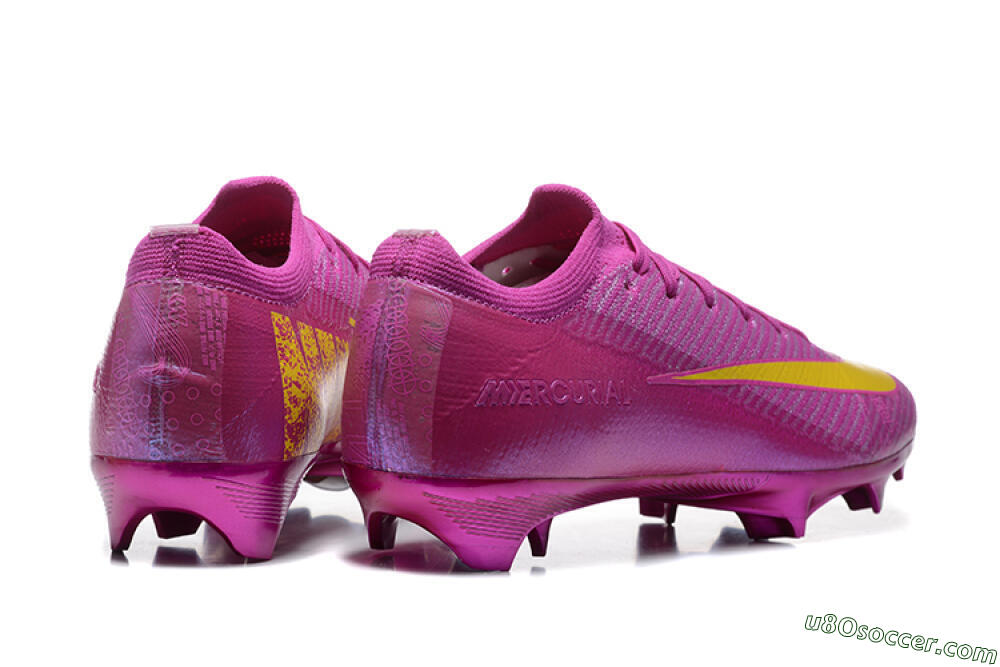 Nike Air Zoom Mercurial Vapor 16 Elite FG Firm Ground Soccer Cleats - Pink/Yellow 9