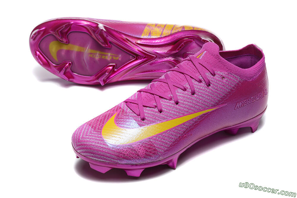 Nike Air Zoom Mercurial Vapor 16 Elite FG Firm Ground Soccer Cleats - Pink/Yellow 3