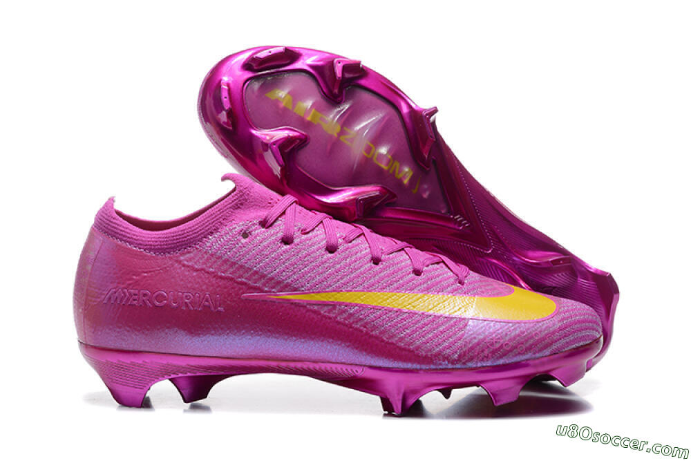 Nike Air Zoom Mercurial Vapor 16 Elite FG Firm Ground Soccer Cleats - Pink/Yellow 1