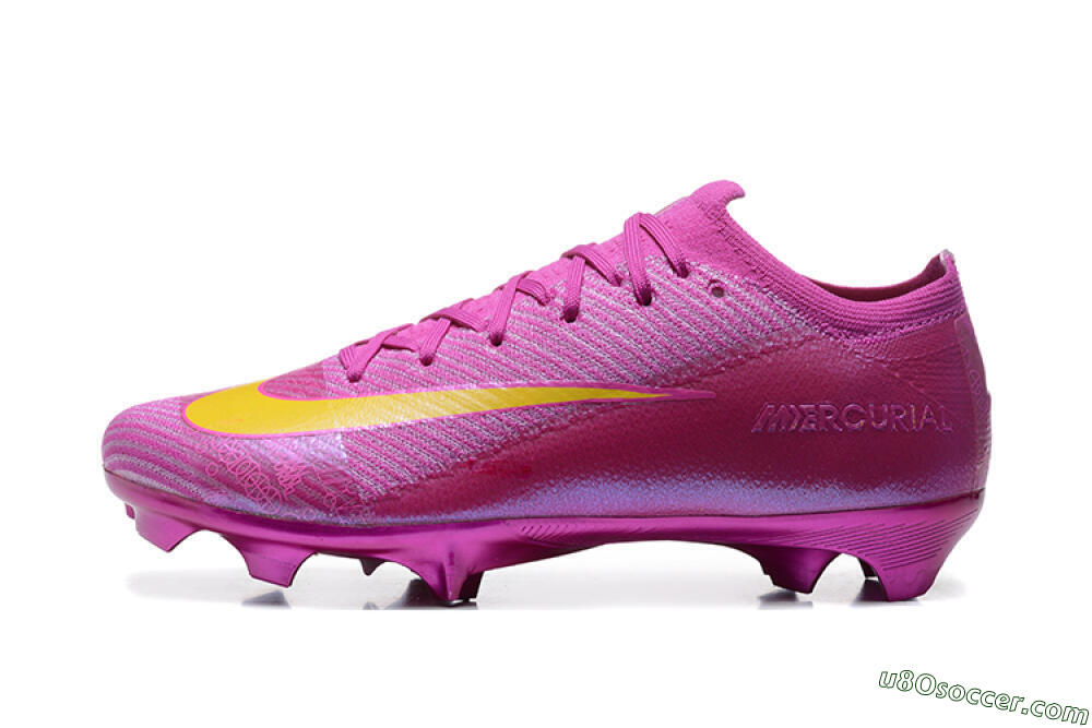 Nike Air Zoom Mercurial Vapor 16 Elite FG Firm Ground Soccer Cleats - Pink/Yellow 2