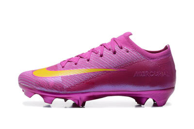 Nike Air Zoom Mercurial Vapor 16 Elite FG Firm Ground Soccer Cleats - Pink/Yellow