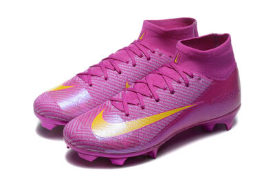 Nike Air Zoom Mercurial Superfly 10 Elite FG Firm Ground Soccer Cleats - PurpleYellow