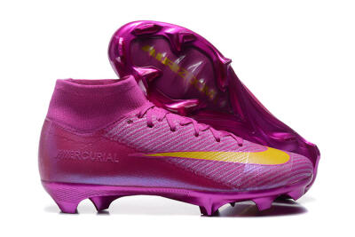 Nike Air Zoom Mercurial Superfly 10 Elite FG Firm Ground Soccer Cleats - PurpleYellow