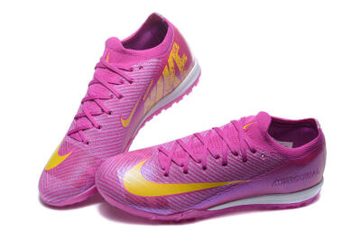 Nike Air Zoom Mercurial Vapor 16 Elite TF Artificial Turf Soccer Shoes - Pink/Yellow/White