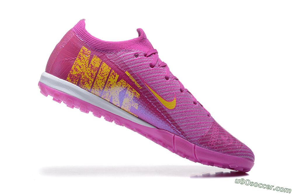 Nike Air Zoom Mercurial Vapor 16 Elite TF Artificial Turf Soccer Shoes - Pink/Yellow/White 7