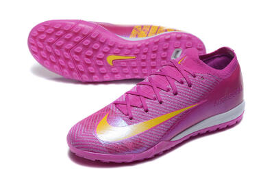 Nike Air Zoom Mercurial Vapor 16 Elite TF Artificial Turf Soccer Shoes - Pink/Yellow/White