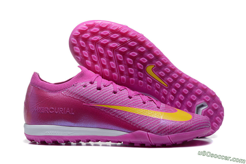 Nike Air Zoom Mercurial Vapor 16 Elite TF Artificial Turf Soccer Shoes - Pink/Yellow/White 1