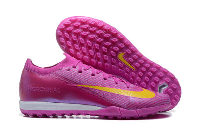 Nike Air Zoom Mercurial Vapor 16 Elite TF Artificial Turf Soccer Shoes - Pink/Yellow/White
