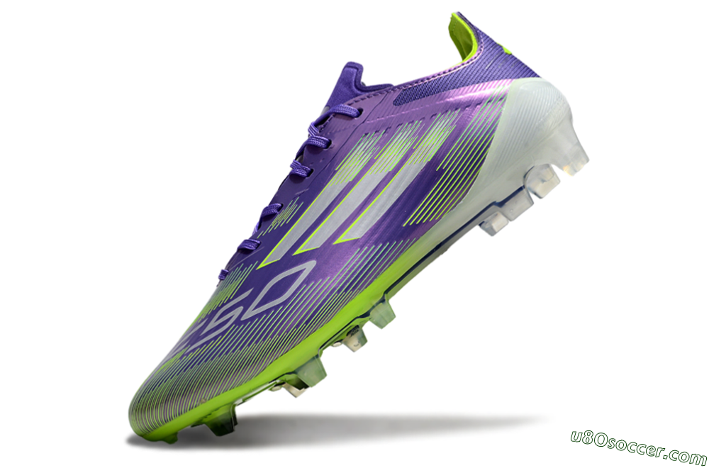 Adidas F50 Elite FG Firm Ground Soccer Cleats - Purple/Yellow/Blue 5