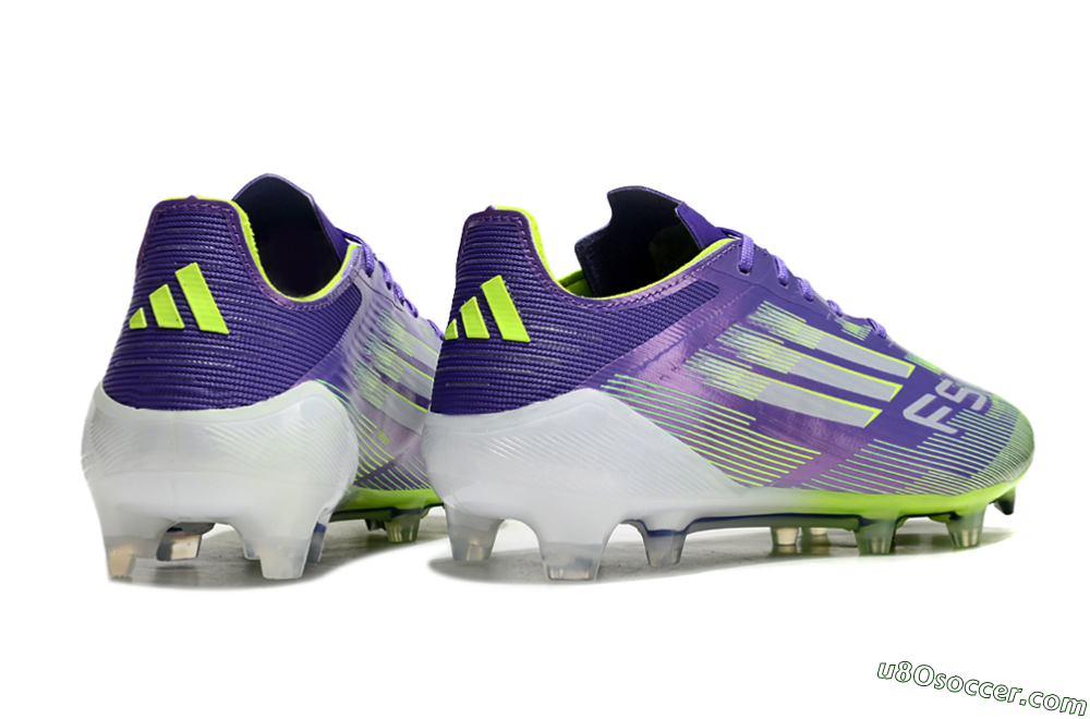 Adidas F50 Elite FG Firm Ground Soccer Cleats - Purple/Yellow/Blue 6