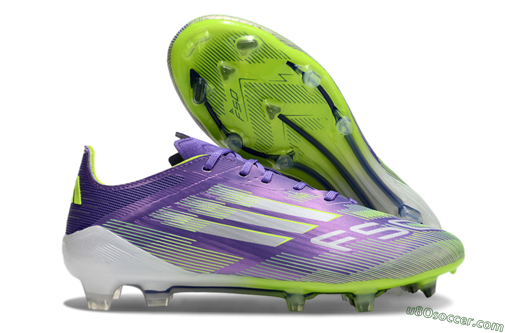Adidas F50 Elite FG Firm Ground Soccer Cleats - Purple/Yellow/Blue 1