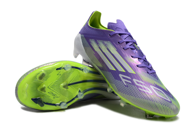 Adidas F50 Elite FG Firm Ground Soccer Cleats - Purple/Yellow/Blue