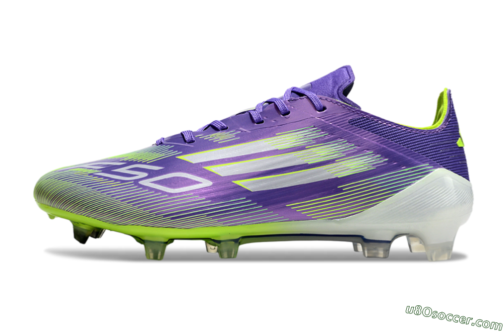 Adidas F50 Elite FG Firm Ground Soccer Cleats - Purple/Yellow/Blue 2