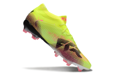 Puma Future 8 Ultimate FG Firm Ground Soccer Cleats - Yellow/Pink/Black