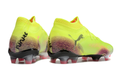 Puma Future 8 Ultimate FG Firm Ground Soccer Cleats - Yellow/Pink/Black