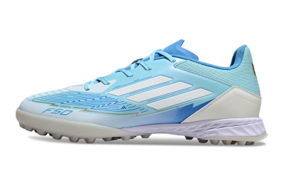 Adidas F50 Pro TF Artificial Turf Soccer Shoes - Jade/White/Beige
