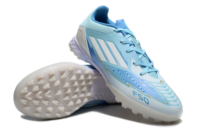 Adidas F50 Pro TF Artificial Turf Soccer Shoes - Jade/White/Beige