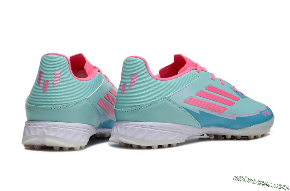 Adidas F50 Pro TF Artificial Turf Soccer Shoes - Jade/Pink/White 6