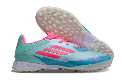Adidas F50 Pro TF Artificial Turf Soccer Shoes - Jade/Pink/White