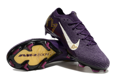 Nike Air Zoom Mercurial Vapor 16 Elite FG Firm Ground Soccer Cleats - Purple/White/Gold