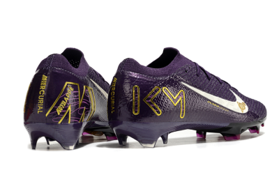 Nike Air Zoom Mercurial Vapor 16 Elite FG Firm Ground Soccer Cleats - Purple/White/Gold