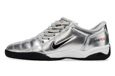 Nike Total 90 II IC Indoor & Futsal Soccer Shoes - Silver/Black/White