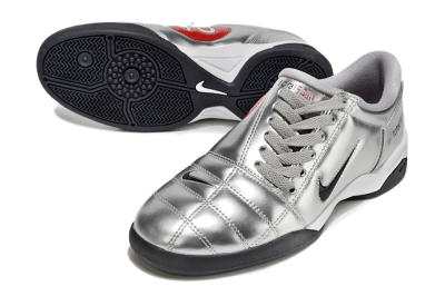 Nike Total 90 II IC Indoor & Futsal Soccer Shoes - Silver/Black/White