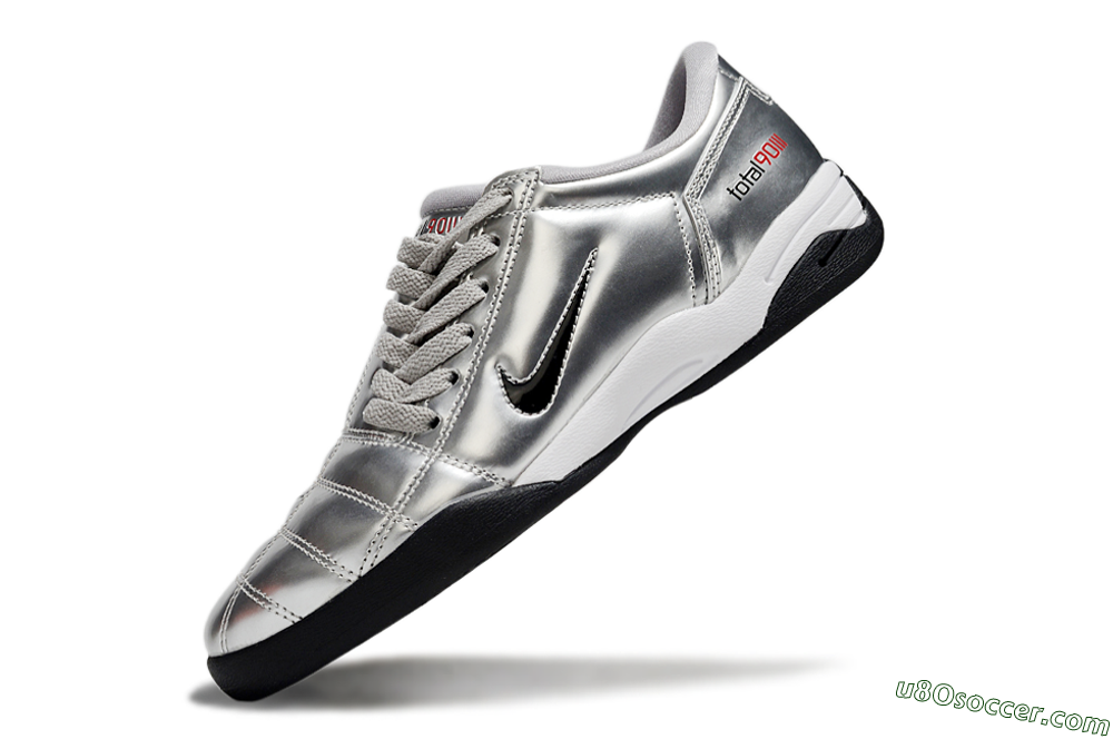 Nike Total 90 II IC Indoor & Futsal Soccer Shoes - Silver/Black/White 5