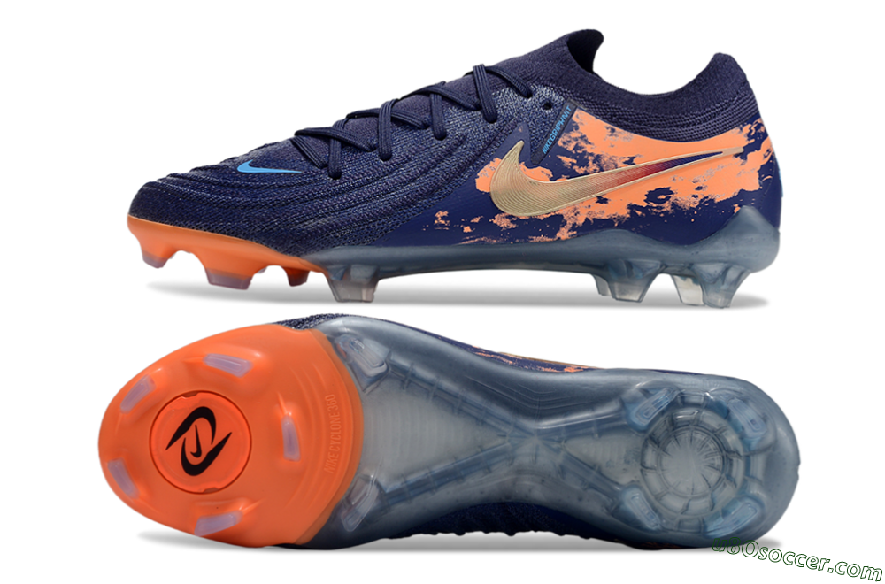 Nike Phantom Luna Elite FG Firm Ground Soccer Cleats - Blue/White/Orange 0