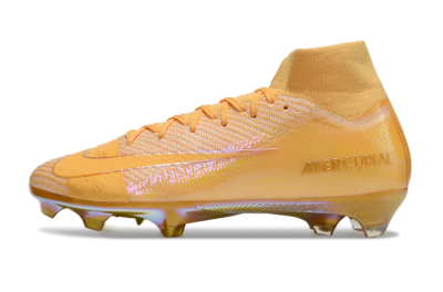 Nike Air Zoom Mercurial Superfly 10 Elite FG Firm Ground Soccer Cleats - Gold/Gold