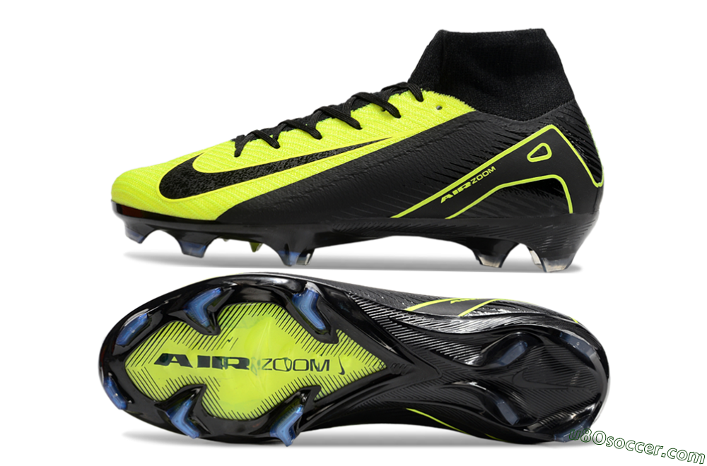 Nike Air Zoom Mercurial Superfly 10 Elite FG Firm Ground Soccer Cleats - Black/Yellow 0