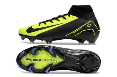 Nike Air Zoom Mercurial Superfly 10 Elite FG Firm Ground Soccer Cleats - Black/Yellow