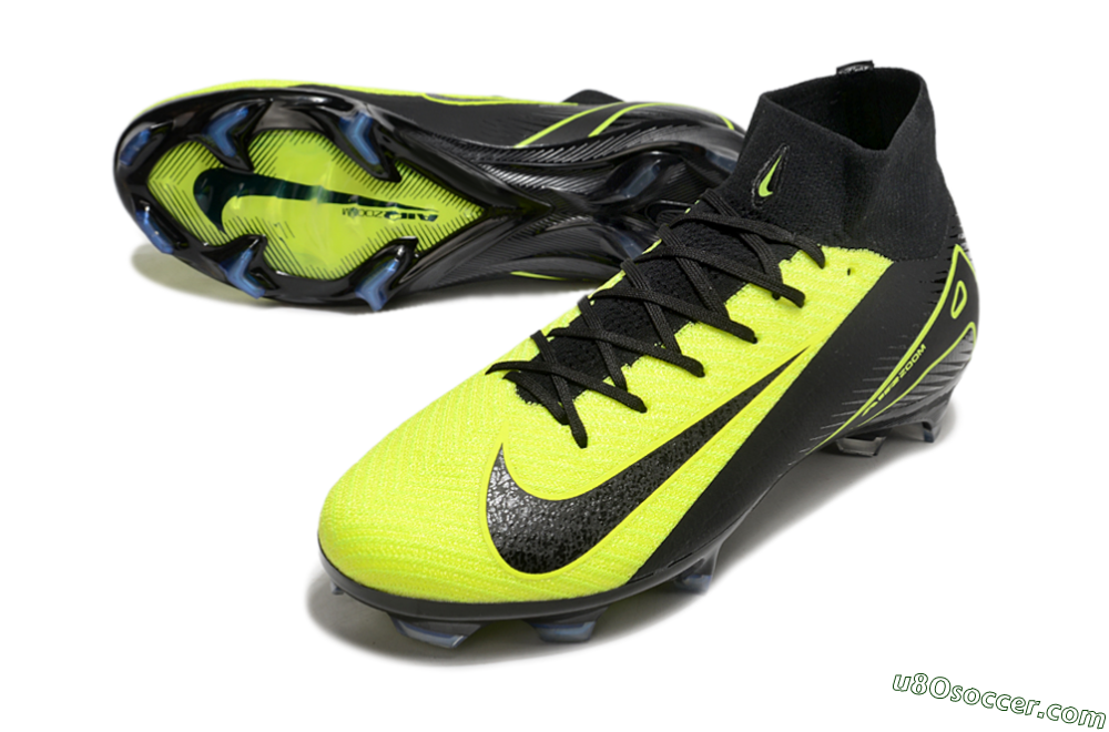 Nike Air Zoom Mercurial Superfly 10 Elite FG Firm Ground Soccer Cleats - Black/Yellow 3