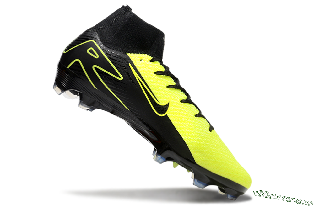 Nike Air Zoom Mercurial Superfly 10 Elite FG Firm Ground Soccer Cleats - Black/Yellow 4