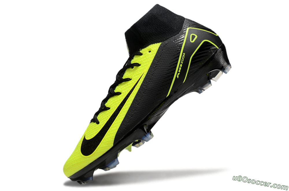 Nike Air Zoom Mercurial Superfly 10 Elite FG Firm Ground Soccer Cleats - Black/Yellow 5