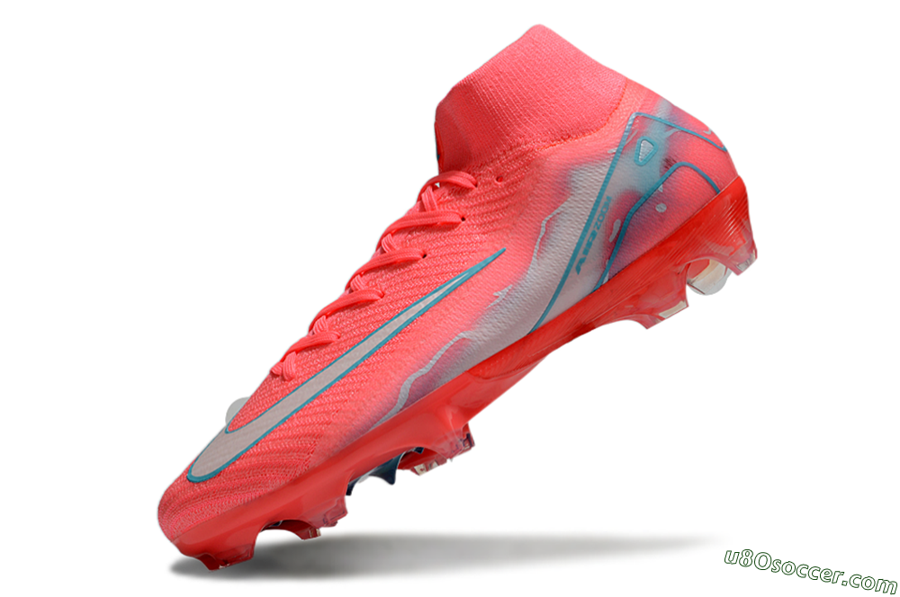 Nike Air Zoom Mercurial Superfly 10 Elite FG Firm Ground Soccer Cleats - Red/Silver/Blue 5