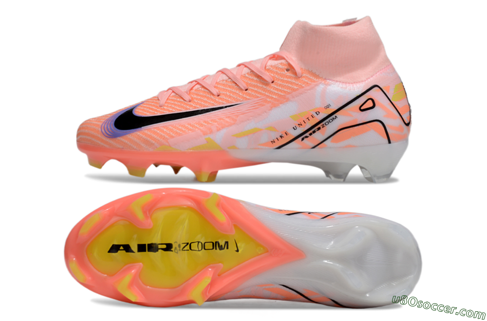 Nike Air Zoom Mercurial Superfly 10 Elite FG Firm Ground Soccer Cleats - Pink/Black/Purple 0