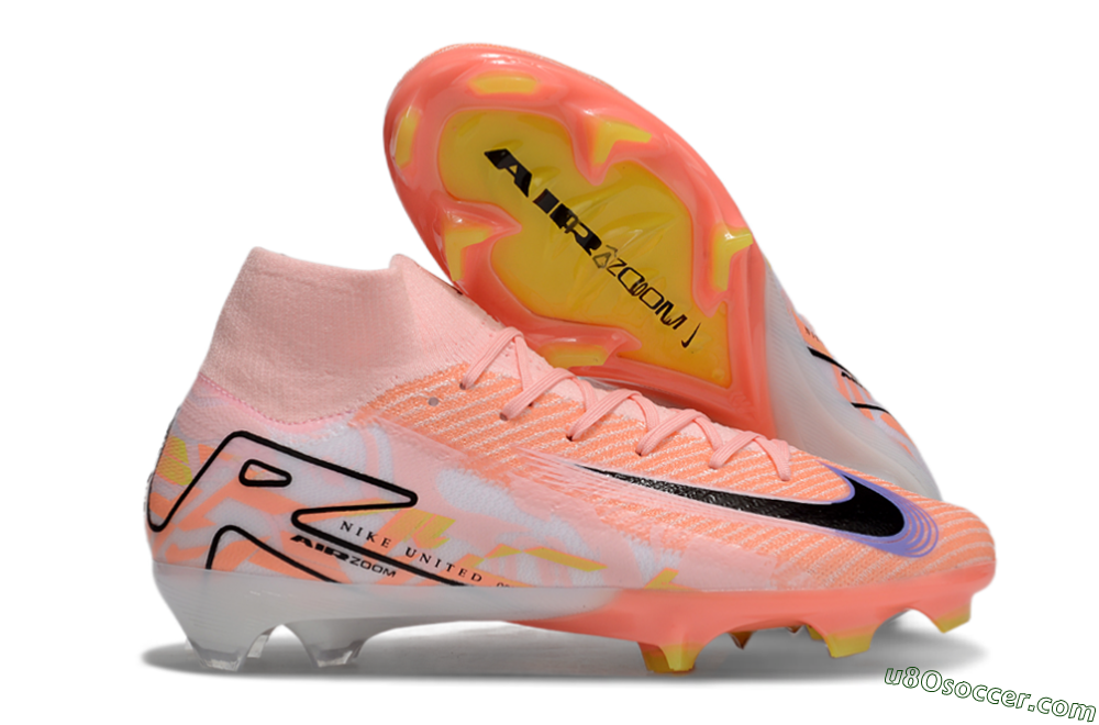 Nike Air Zoom Mercurial Superfly 10 Elite FG Firm Ground Soccer Cleats - Pink/Black/Purple 1