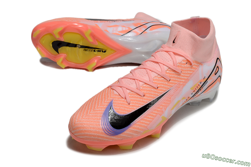 Nike Air Zoom Mercurial Superfly 10 Elite FG Firm Ground Soccer Cleats - Pink/Black/Purple 3
