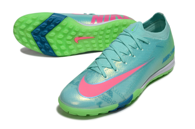 Nike Air Zoom Mercurial Vapor 16 Elite TF Artificial Turf Soccer Shoes - Jade/Pink/White