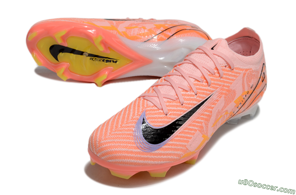 Nike Air Zoom Mercurial Vapor 16 Elite FG Firm Ground Soccer Cleats - Pink/Black/Purple 3