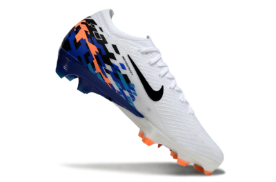 Nike Air Zoom Mercurial Vapor 16 Elite FG Firm Ground Soccer Cleats - White/Black/Blue/Orange