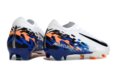 Nike Air Zoom Mercurial Vapor 16 Elite FG Firm Ground Soccer Cleats - White/Black/Blue/Orange