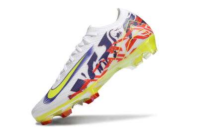 Nike Air Zoom Mercurial Vapor 16 Elite FG Firm Ground Soccer Cleats - White/Blue/Yellow