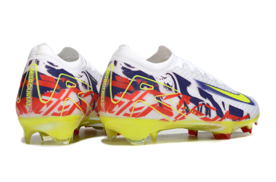 Nike Air Zoom Mercurial Vapor 16 Elite FG Firm Ground Soccer Cleats - White/Blue/Yellow