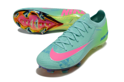 Nike Air Zoom Mercurial Vapor 16 Elite FG Firm Ground Soccer Cleats - Jade/Pink/Blue